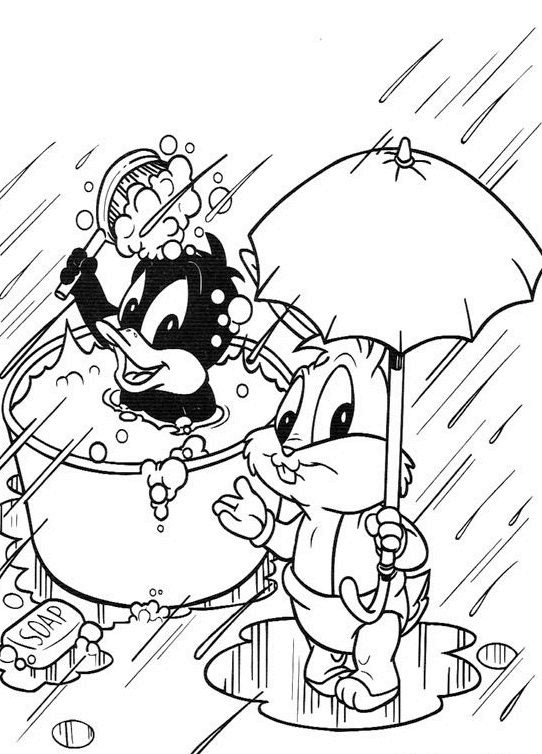 Baby looney tunes coloring pages