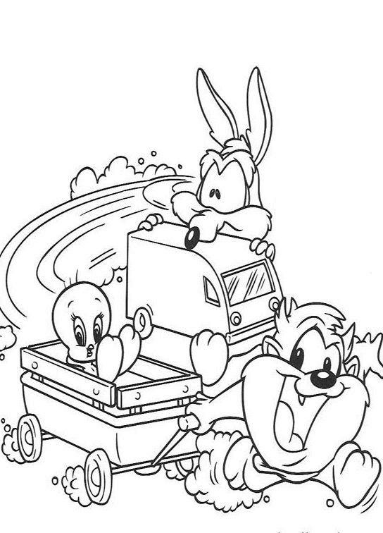 Baby looney tunes coloring pages