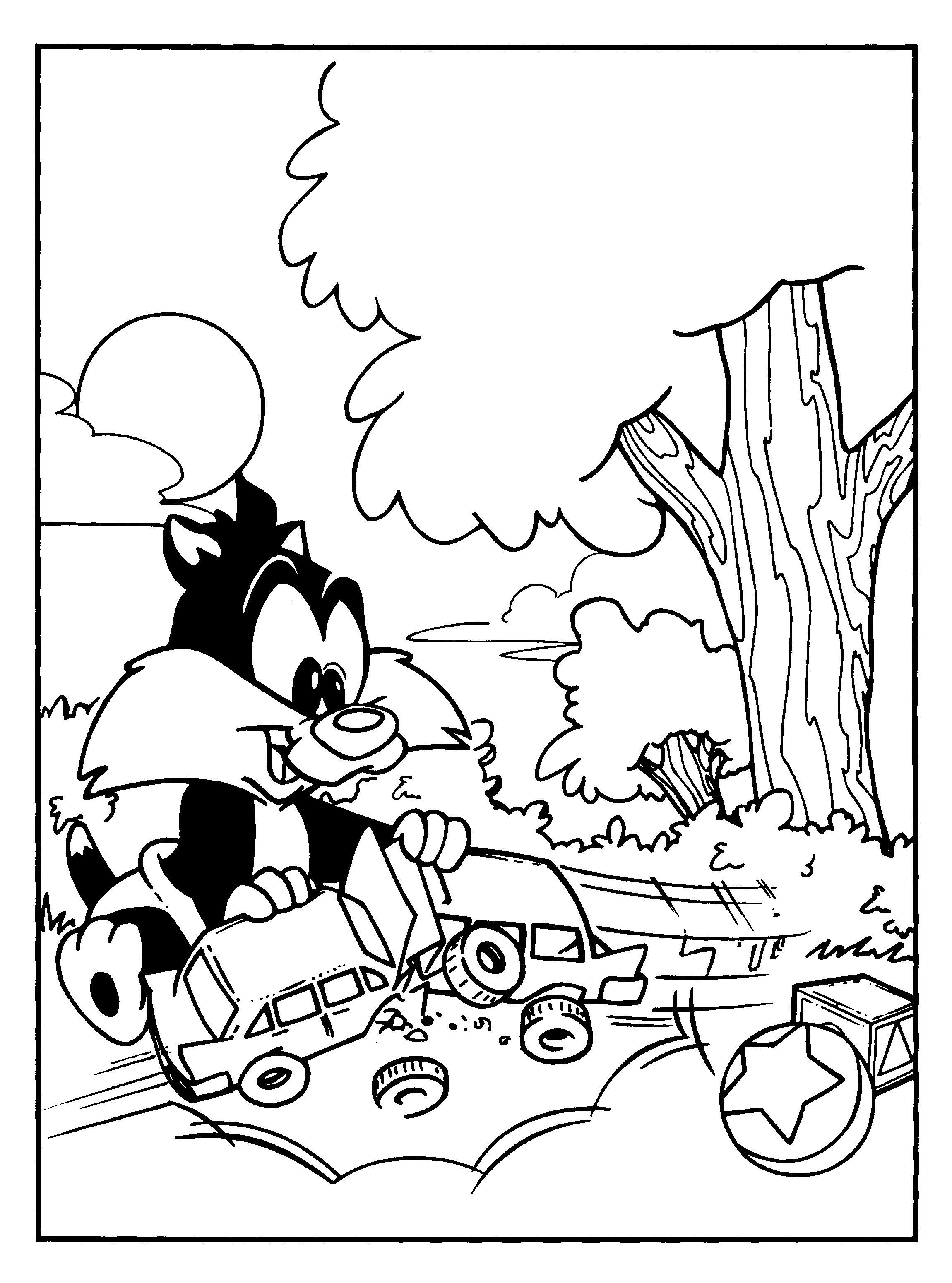 Baby looney tunes coloring pages