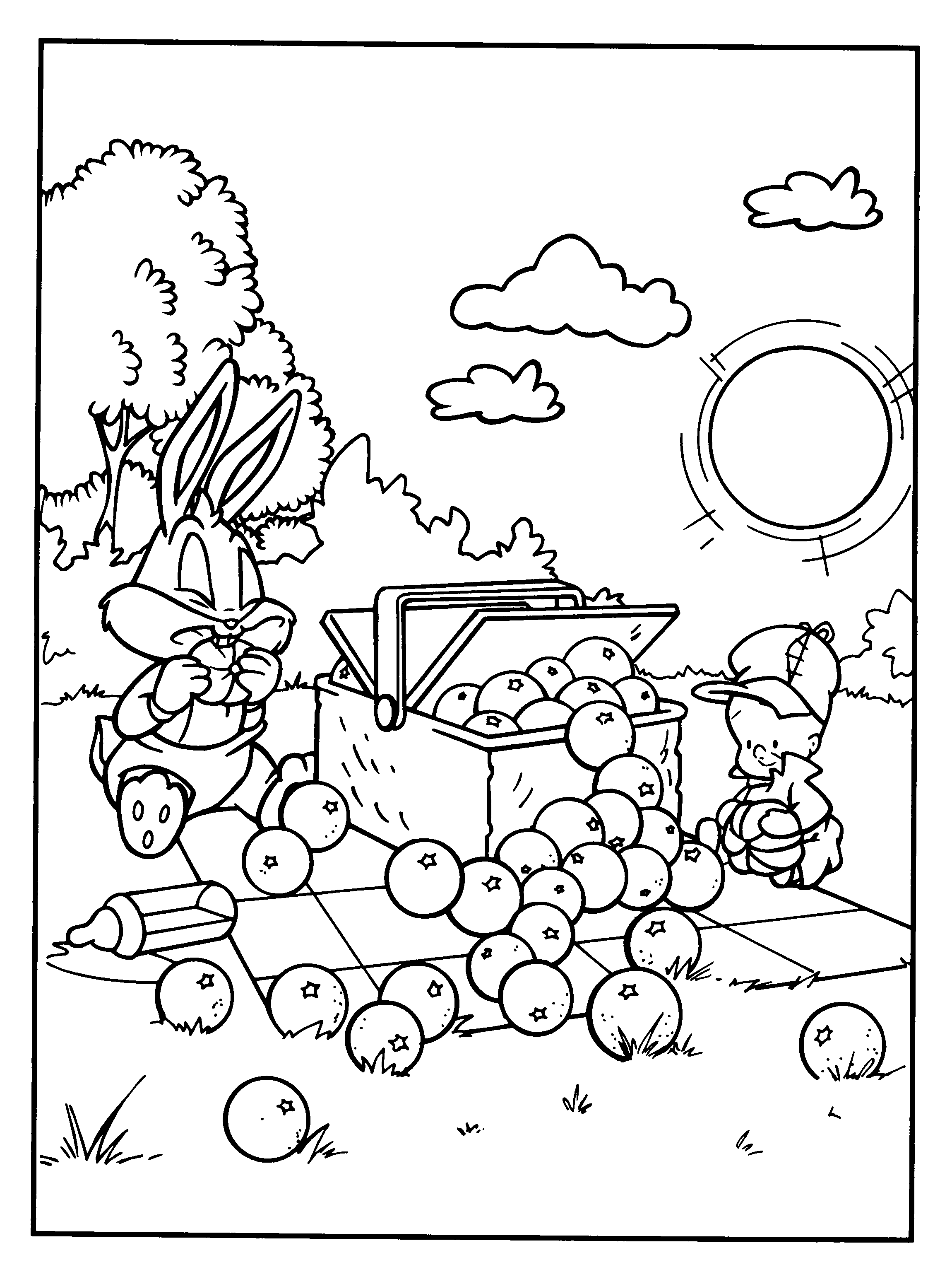 Baby looney tunes coloring pages