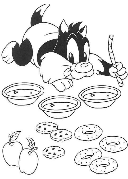 Baby looney tunes coloring pages