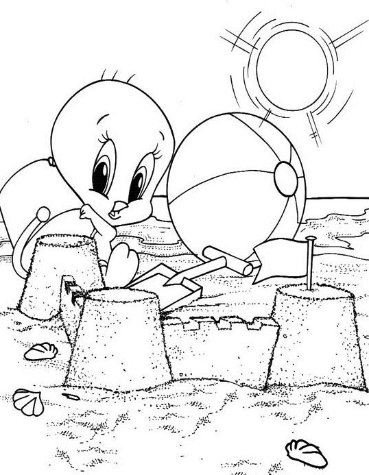 Baby looney tunes coloring pages