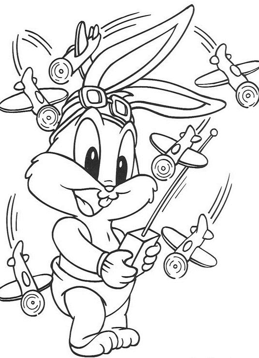 Baby looney tunes coloring pages