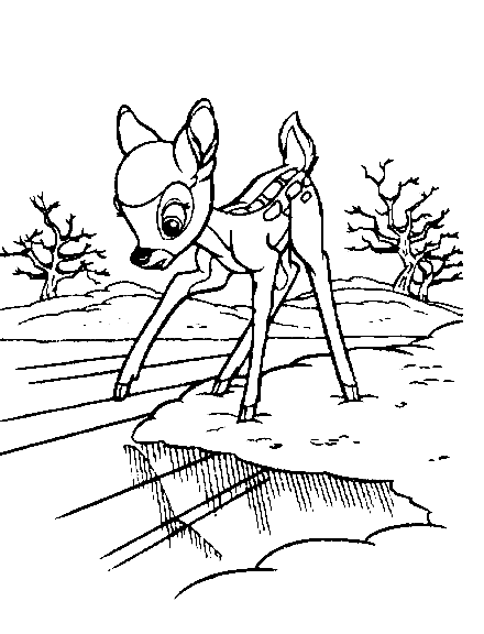 Bambi coloring pages