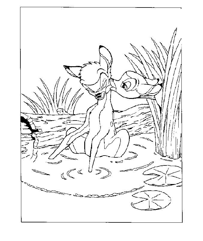 Bambi coloring pages