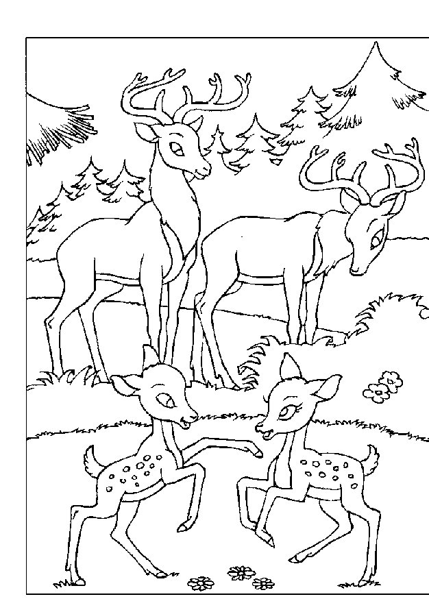 Bambi coloring pages