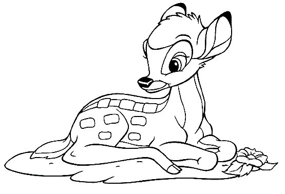 Bambi coloring pages