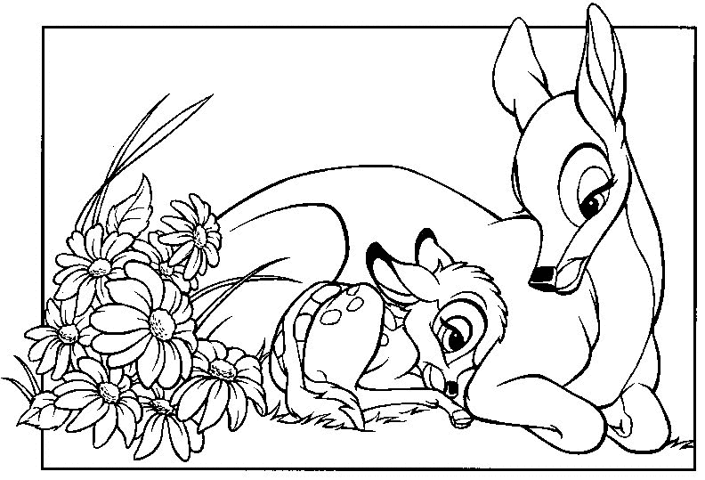 Bambi coloring pages