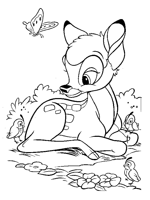 Bambi coloring pages