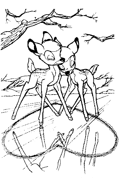 Bambi coloring pages