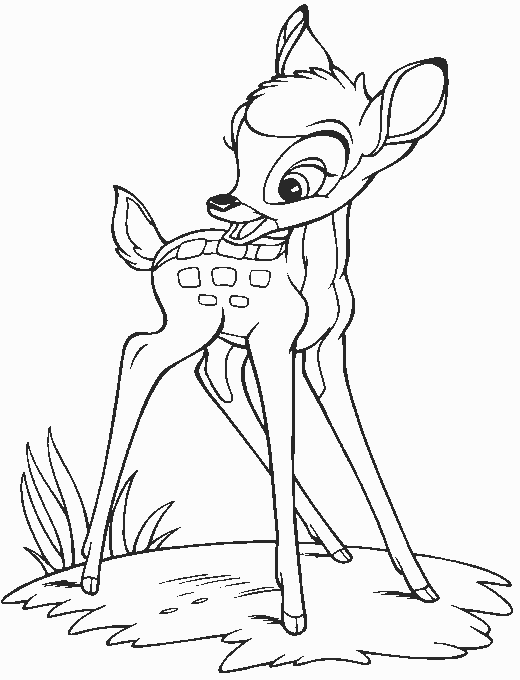 Bambi coloring pages
