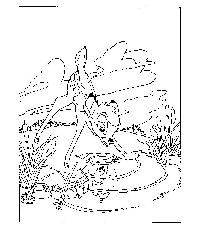 Bambi coloring pages