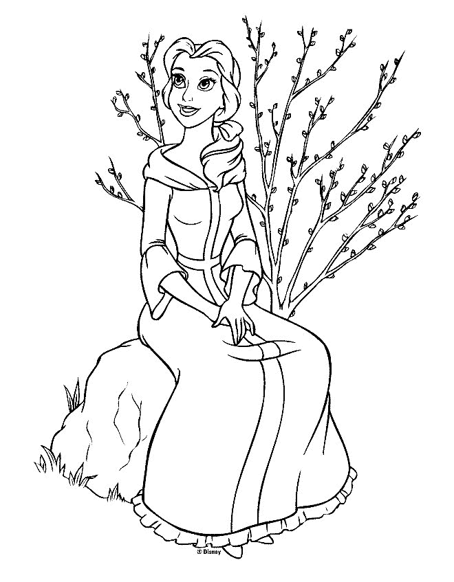 Beauty and the beast coloring pages