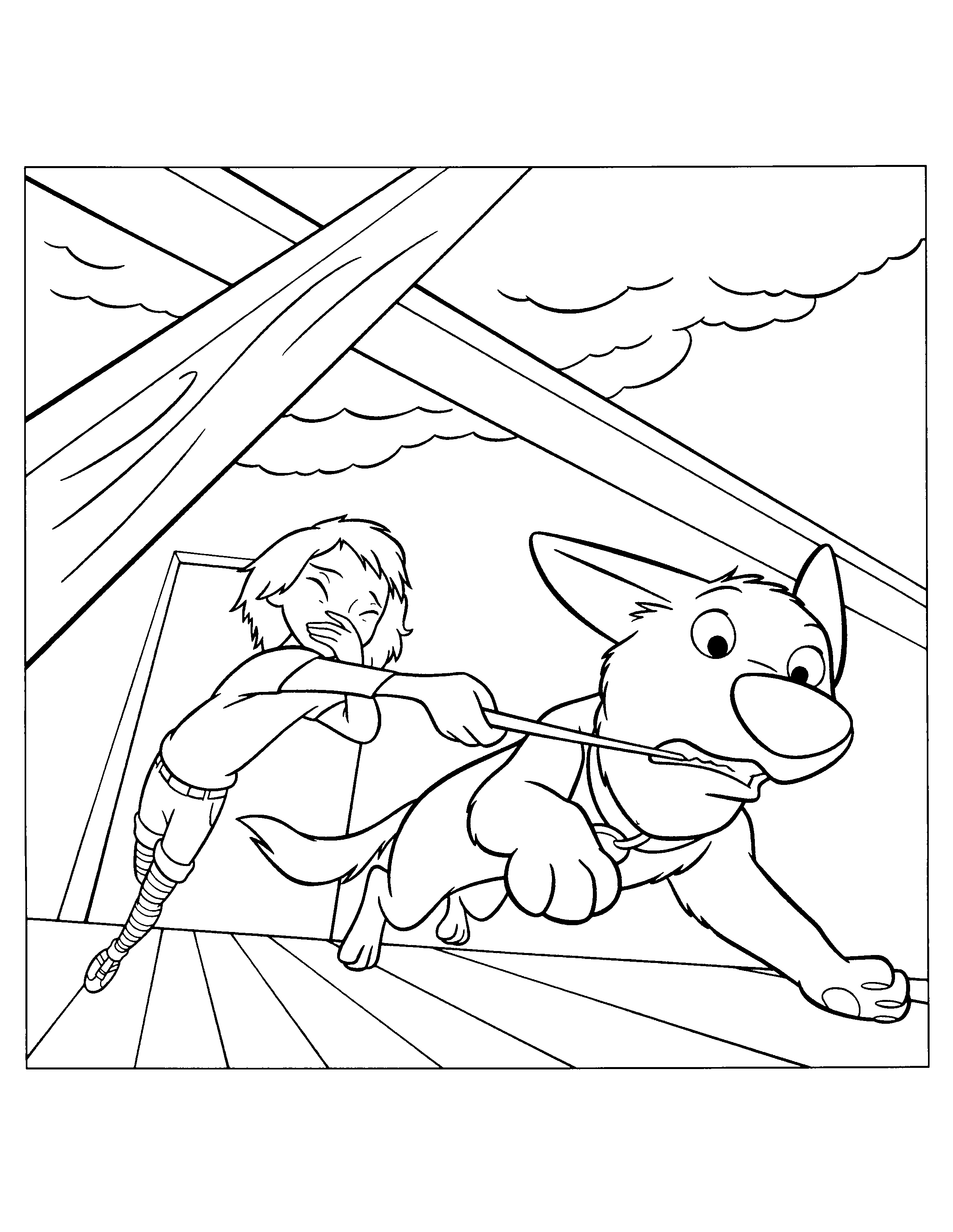 Bolt coloring pages