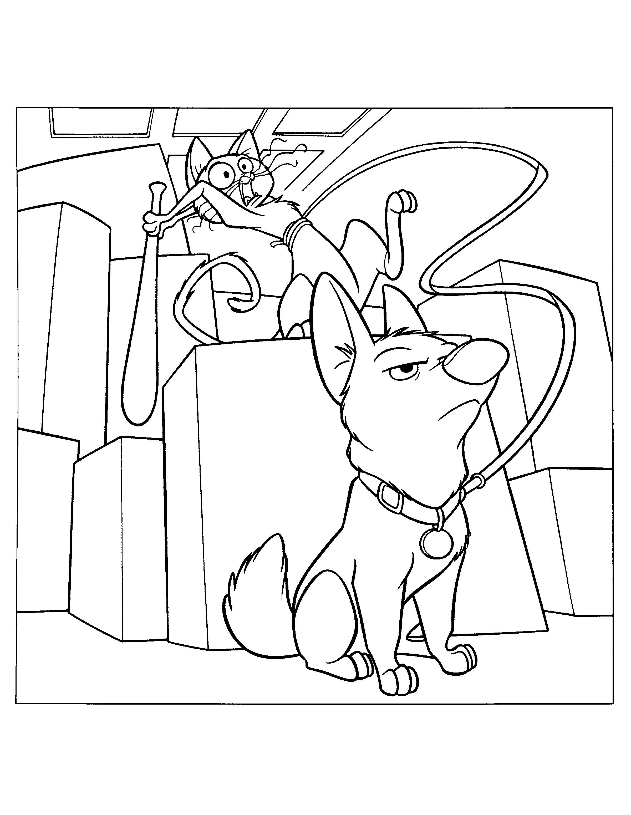 Bolt coloring pages