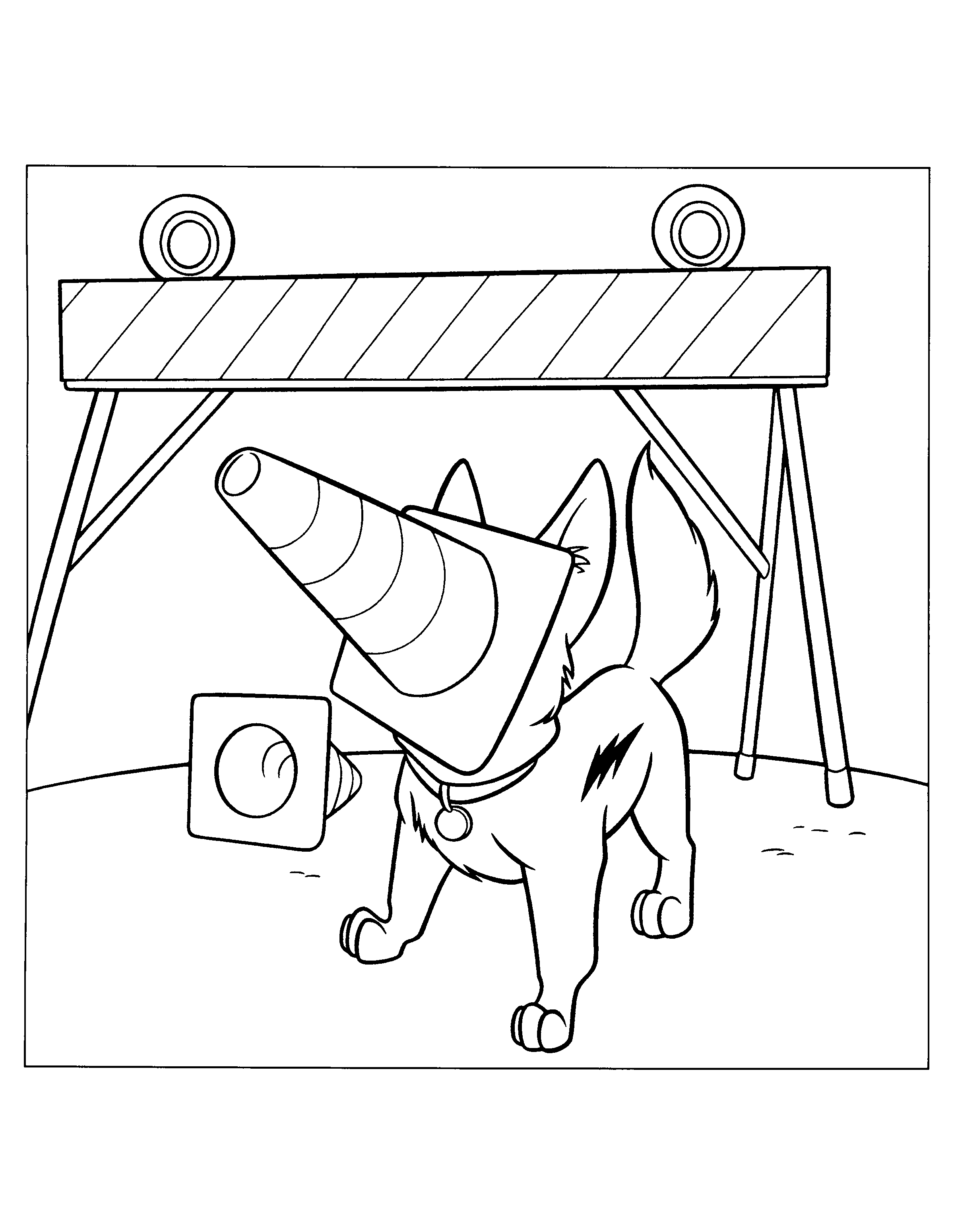 Bolt coloring pages