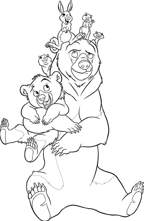 Brother bear coloring pages