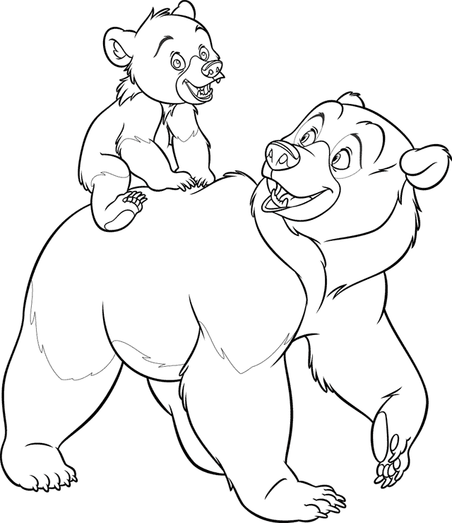 Brother bear coloring pages