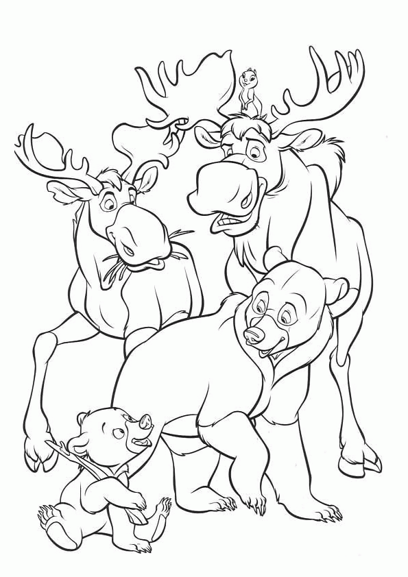 Brother bear coloring pages