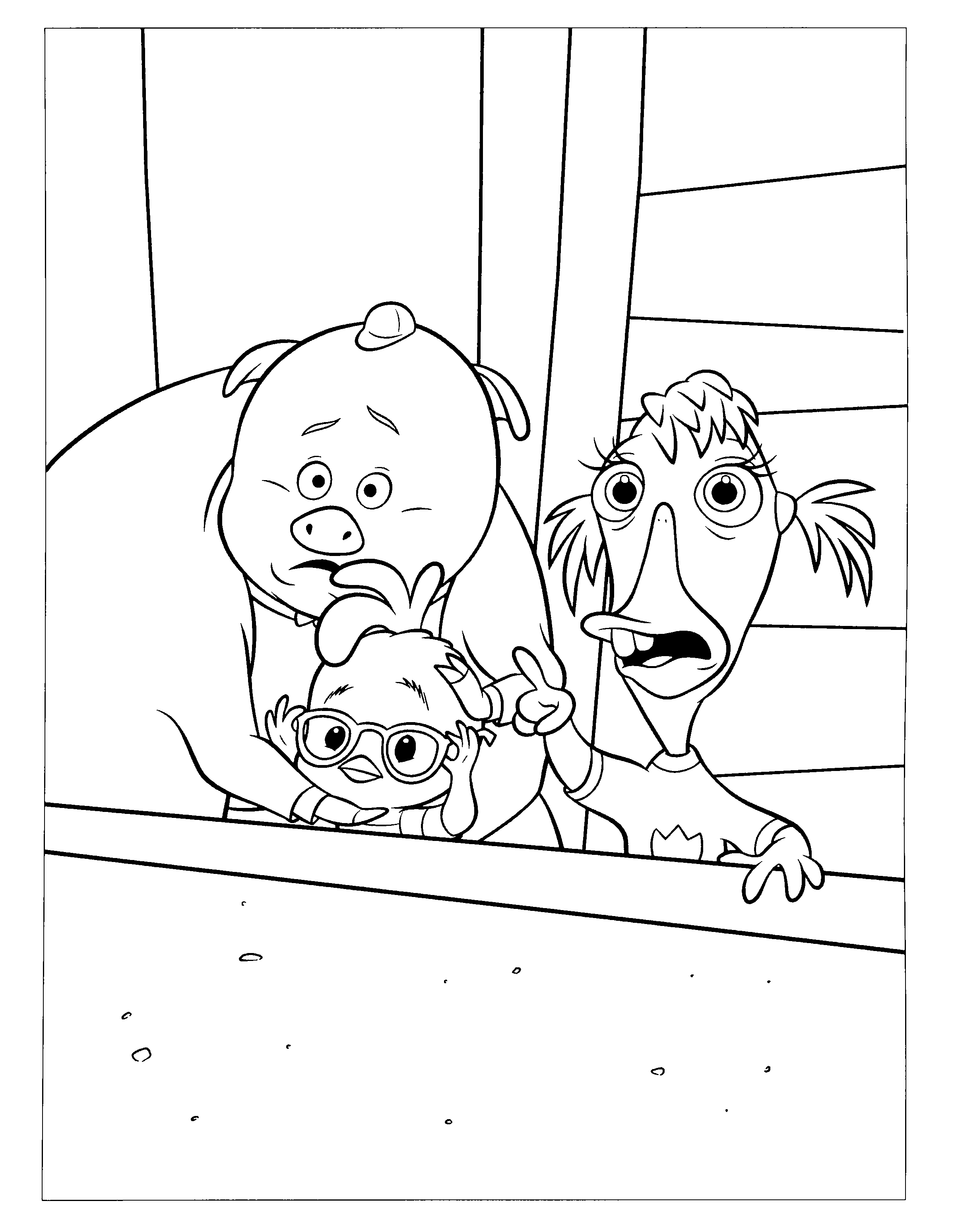 Chiken little coloring pages