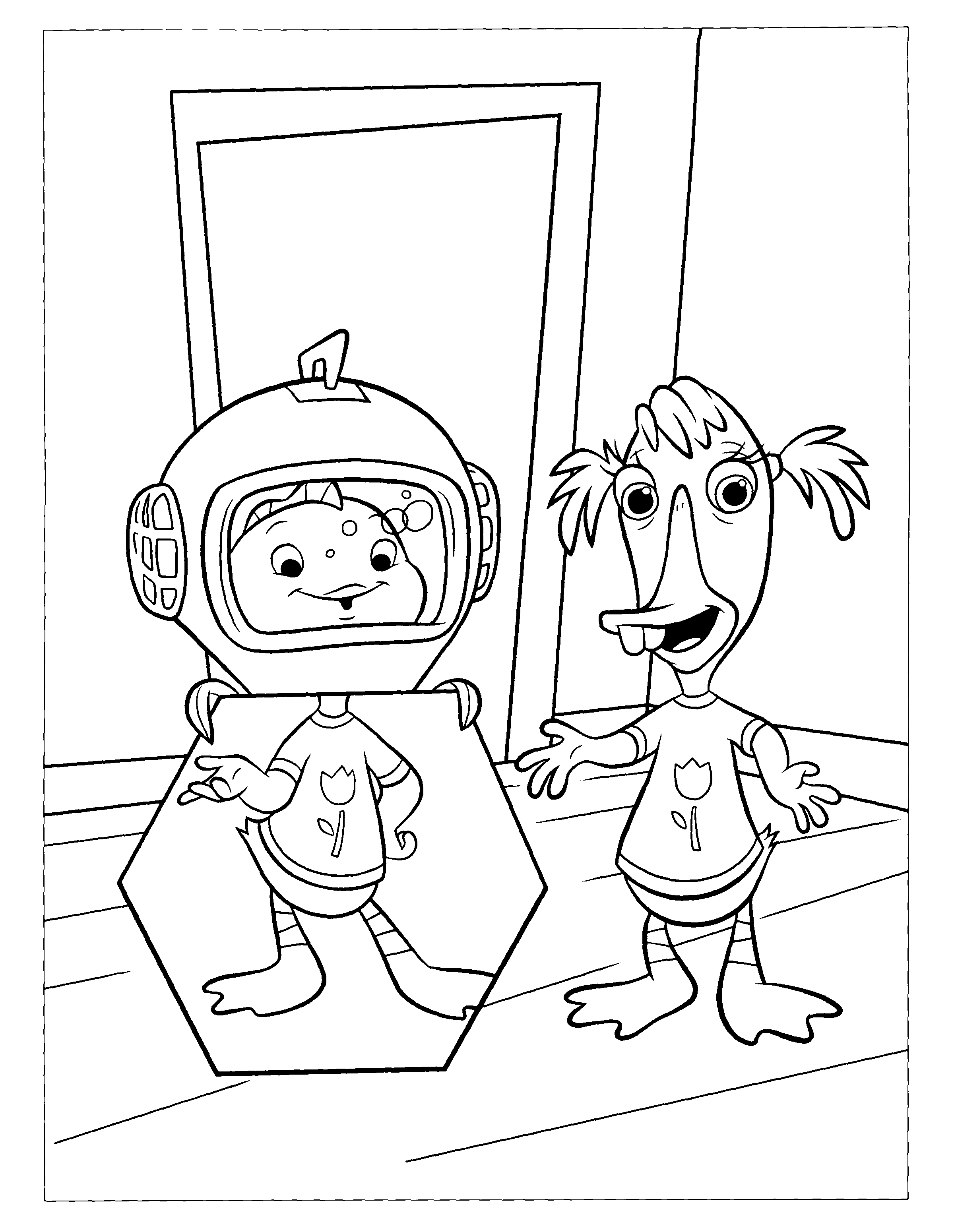 Chiken little coloring pages