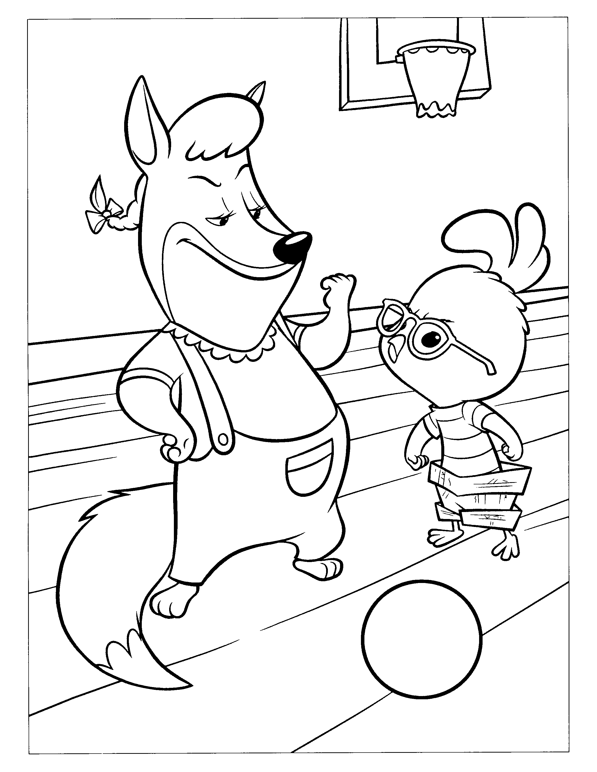 Chiken little coloring pages