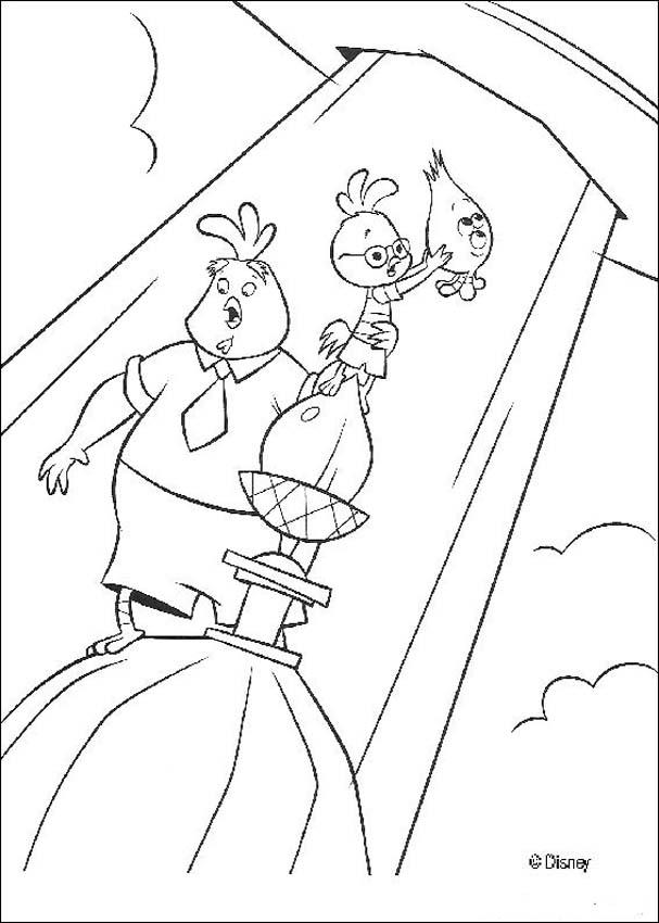 Chiken little coloring pages
