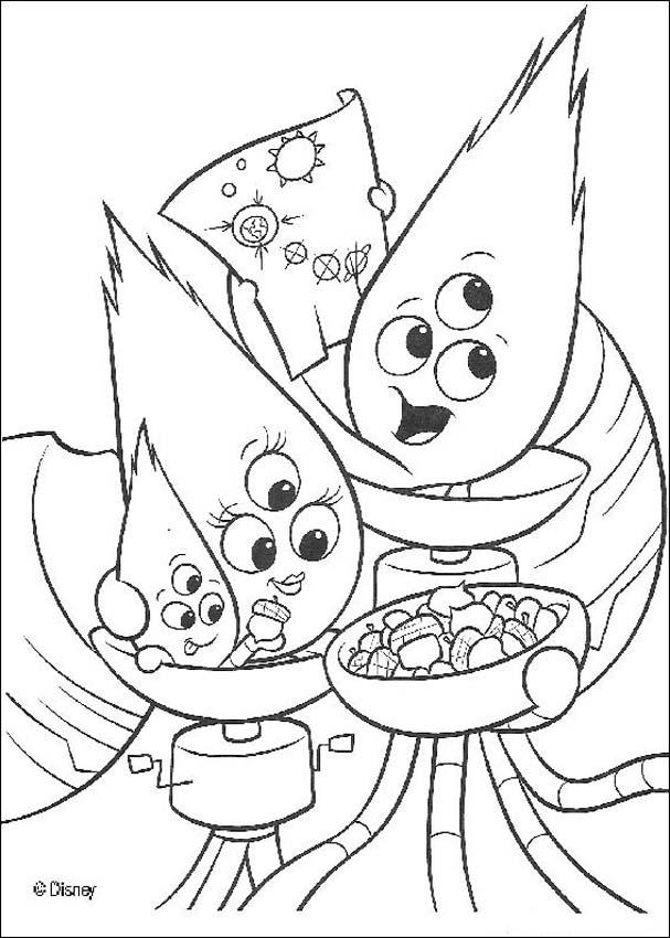 Chiken little coloring pages
