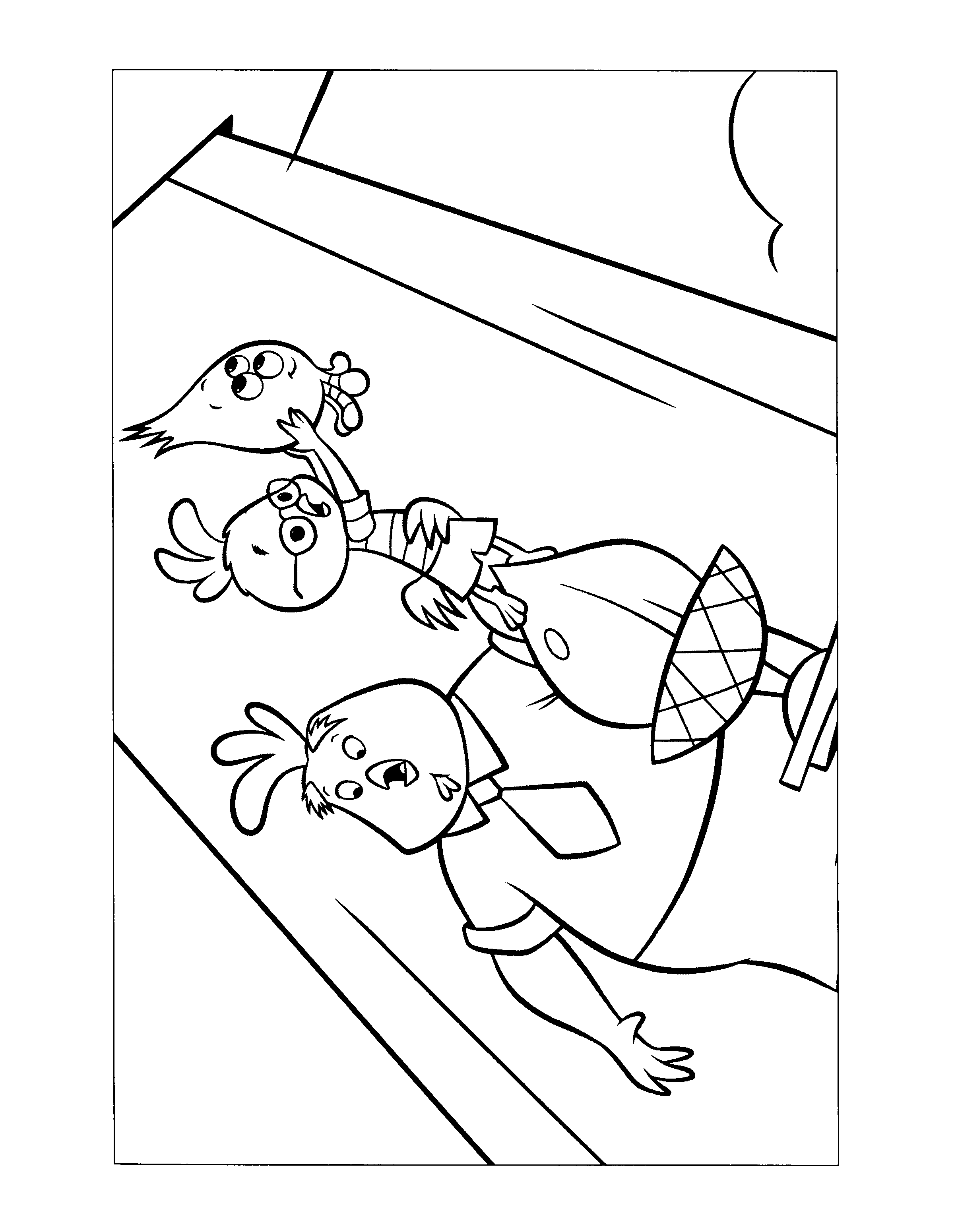 Chiken little coloring pages