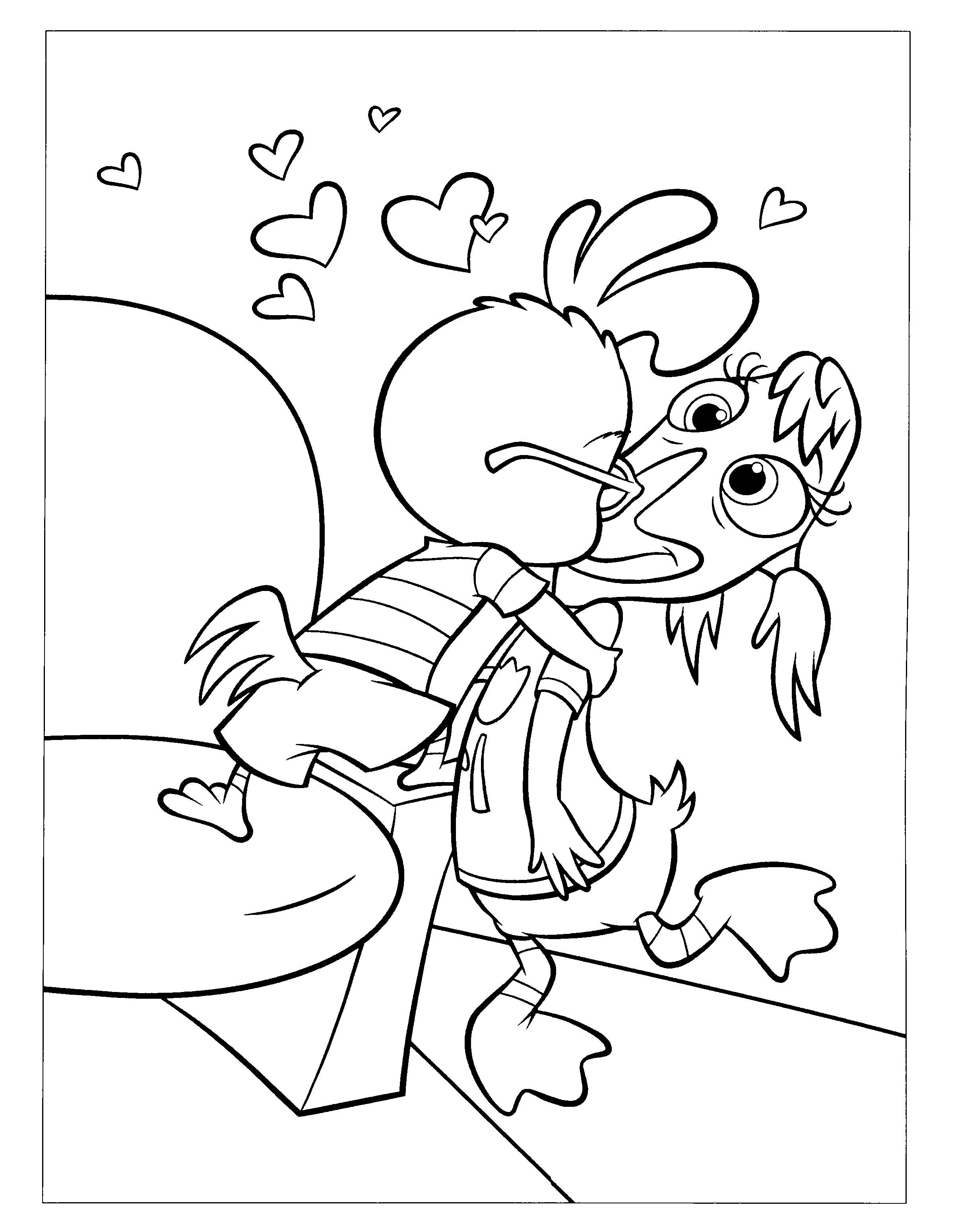 chiken little coloring pages 7