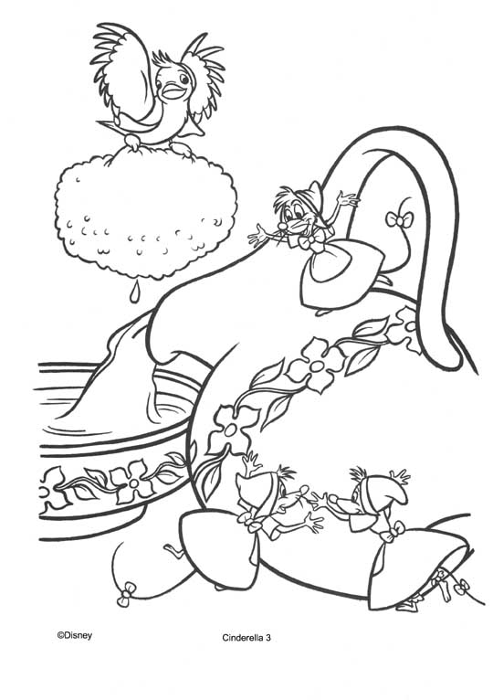 Cinderella coloring pages