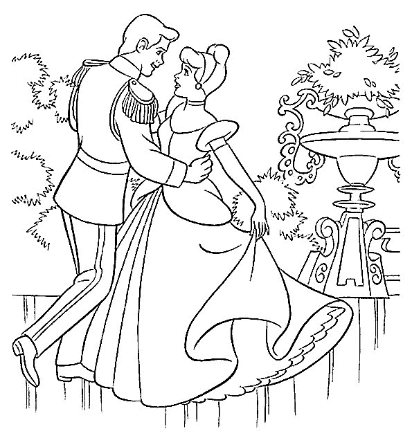 Cinderella coloring pages