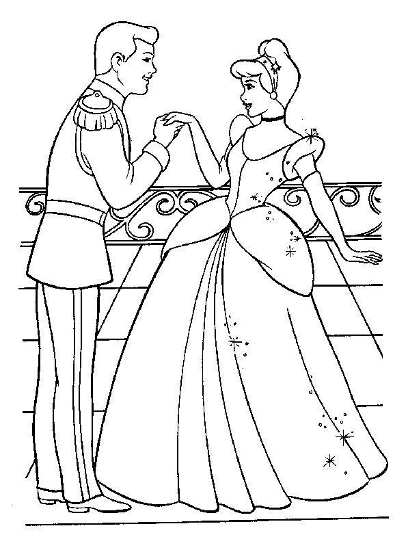 Cinderella coloring pages