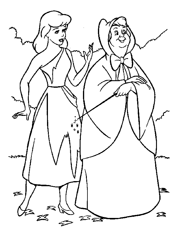 Cinderella coloring pages