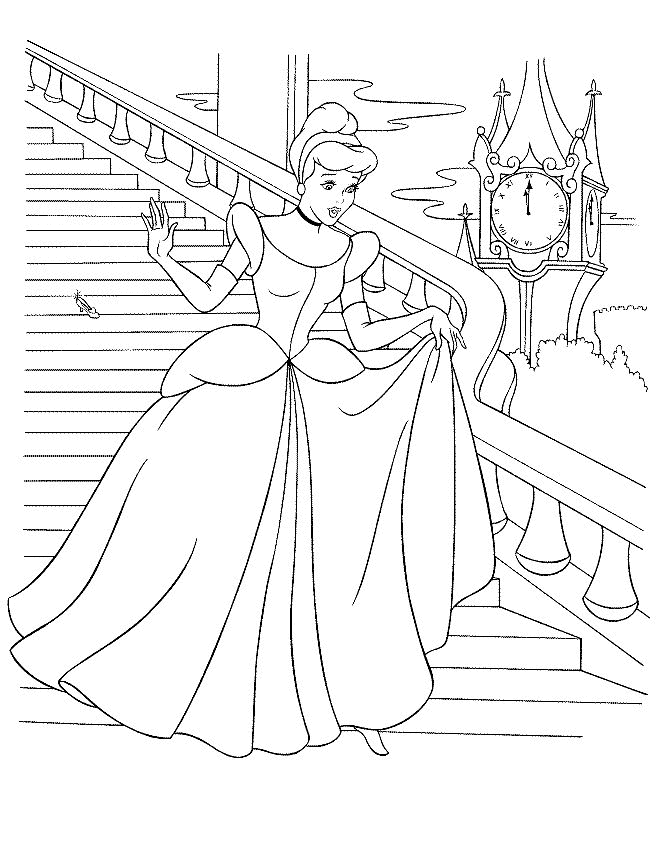 Cinderella coloring pages