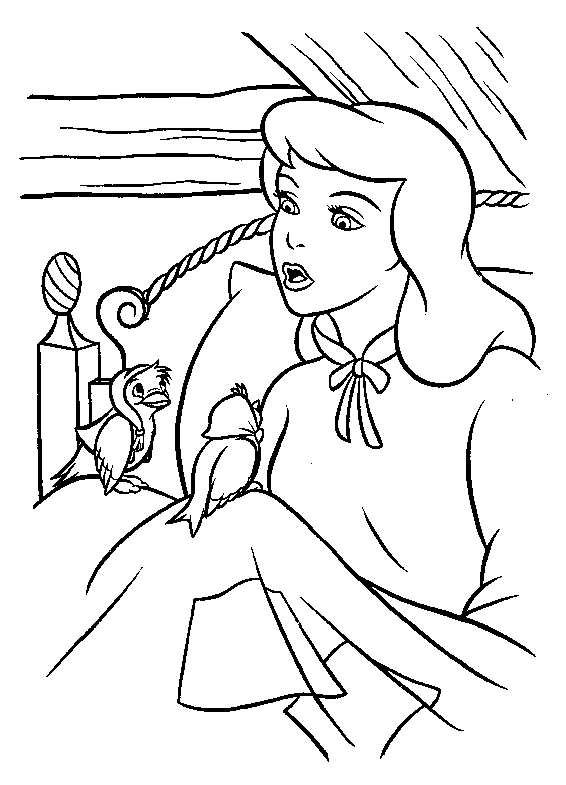 Cinderella coloring pages