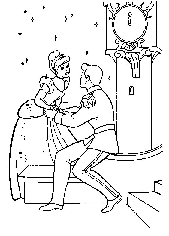 Cinderella coloring pages