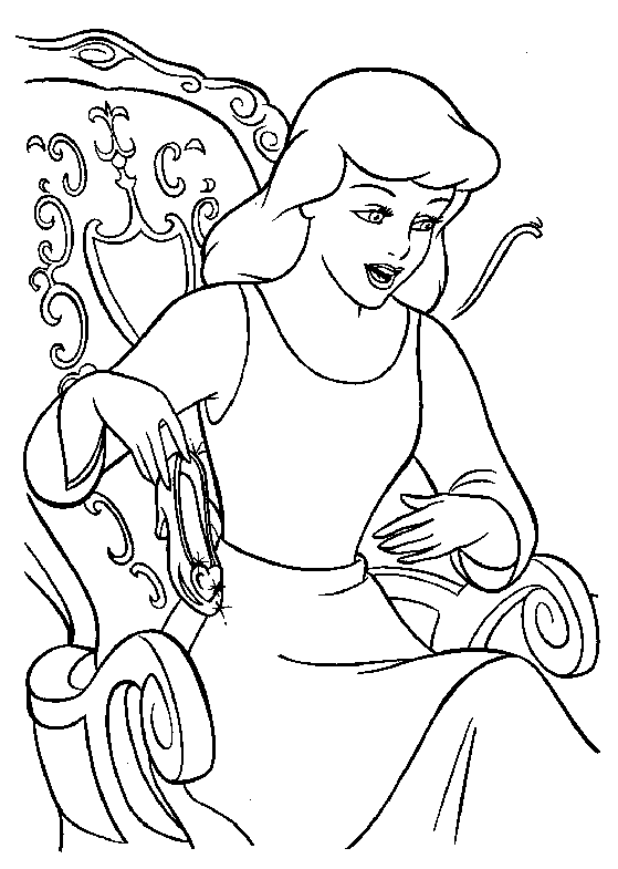 Cinderella coloring pages