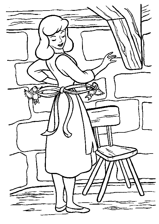 Cinderella coloring pages