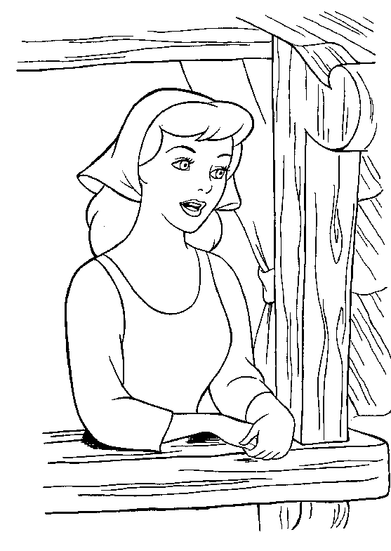 Cinderella coloring pages