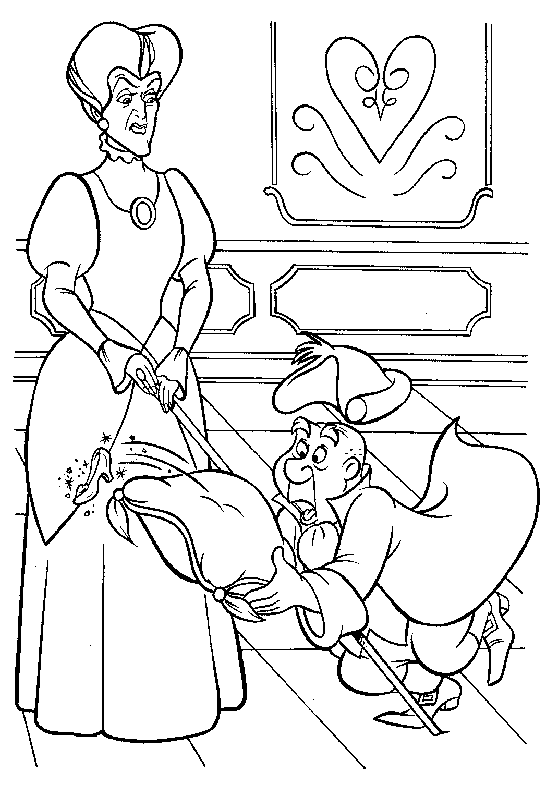 Cinderella coloring pages