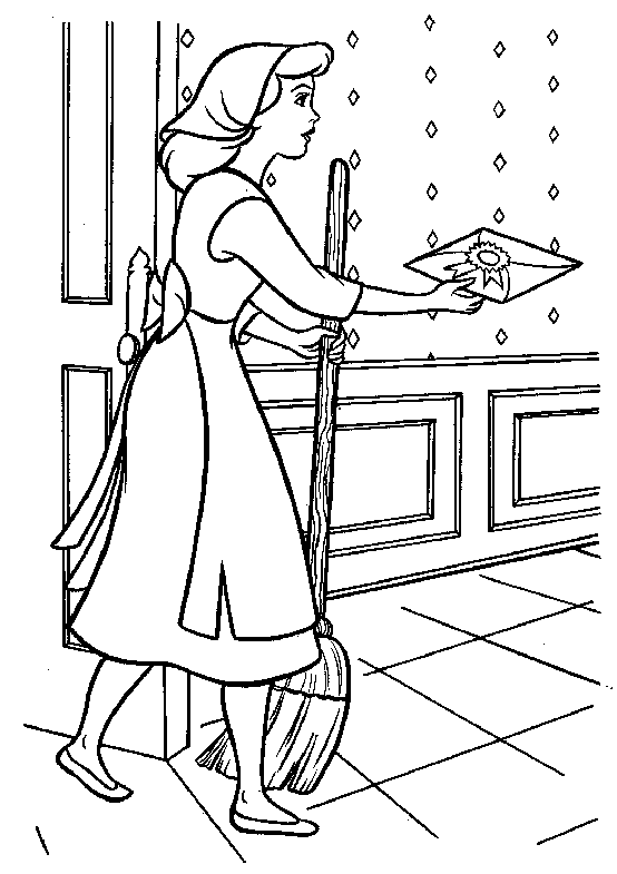 Cinderella coloring pages