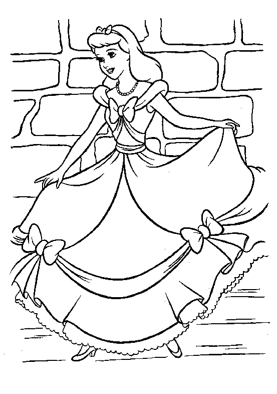 Cinderella coloring pages