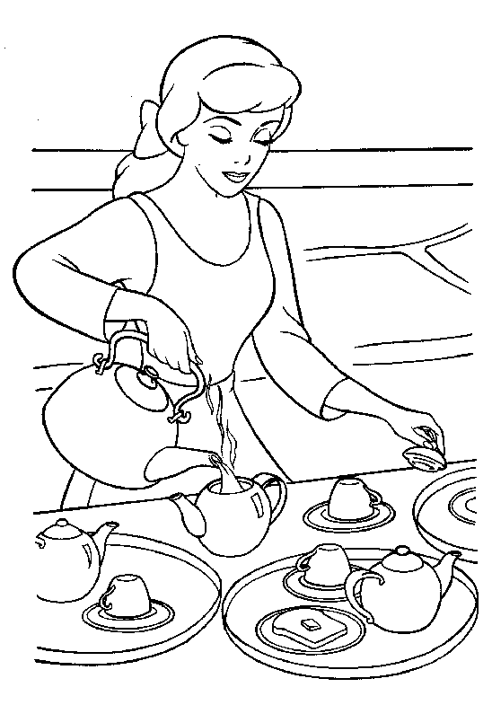 Cinderella coloring pages