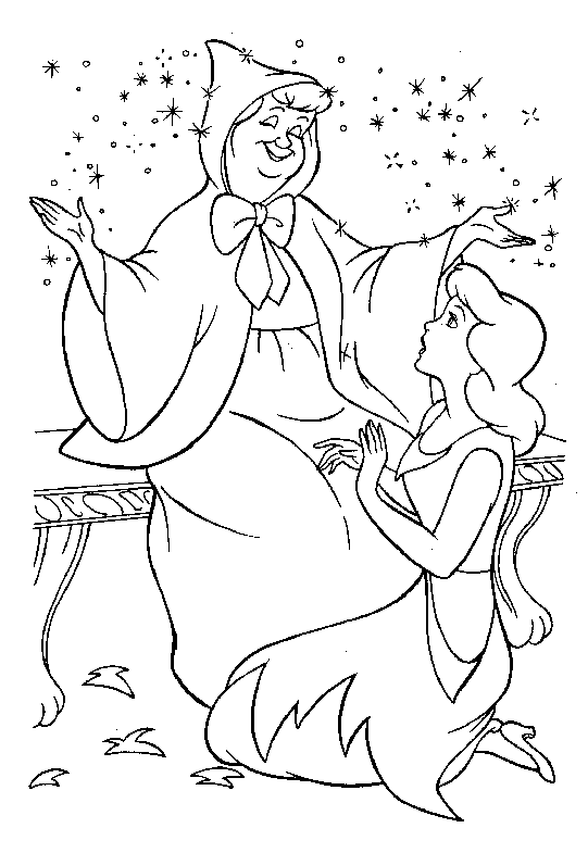 Cinderella coloring pages