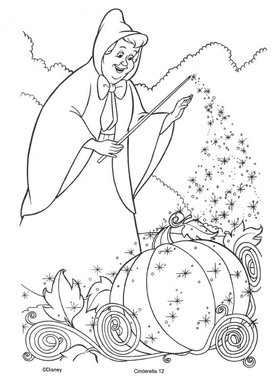 Cinderella coloring pages