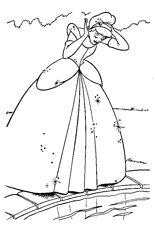 Cinderella coloring pages