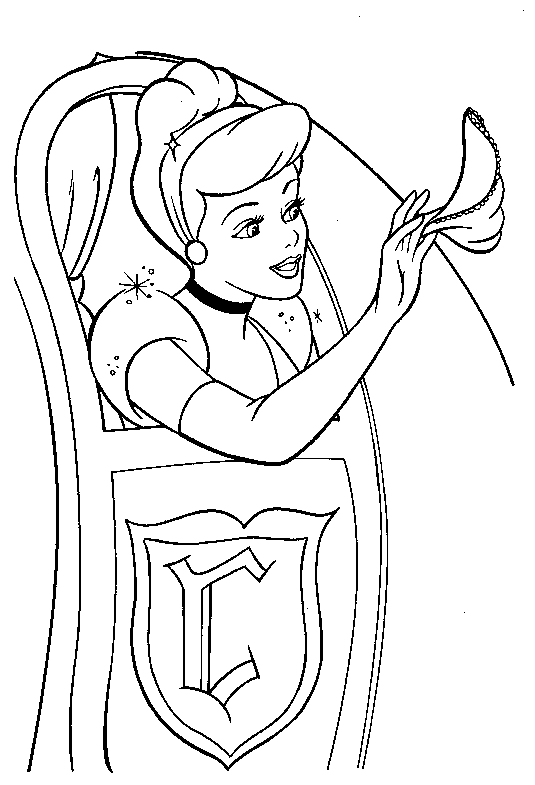 Cinderella coloring pages