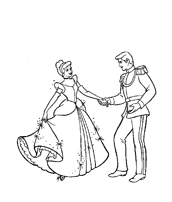 Cinderella coloring pages