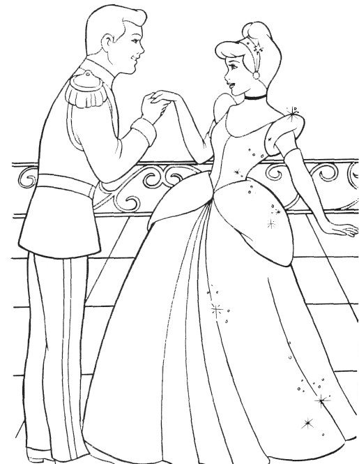 Cinderella coloring pages